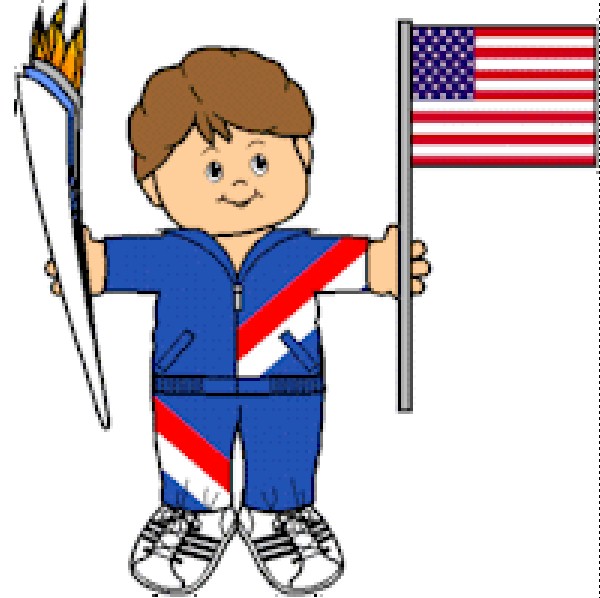 Free Printable Olympic Torch Barer Paper Doll