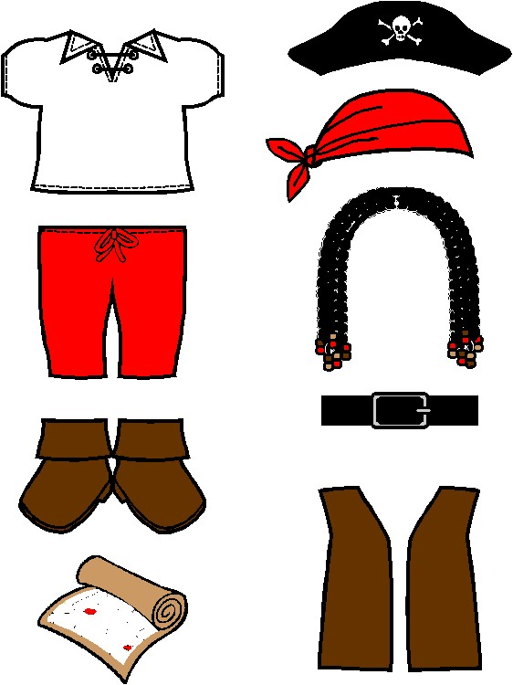 Playtime Pirate Paper Doll