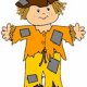 Easy paper doll scarecrow for young children