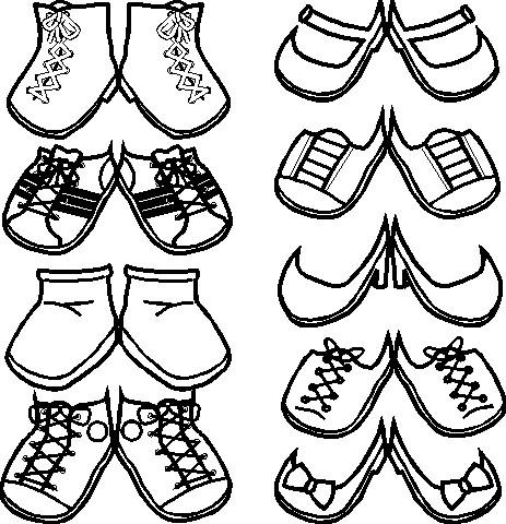 paper-doll-shoes - Free Kids Crafts