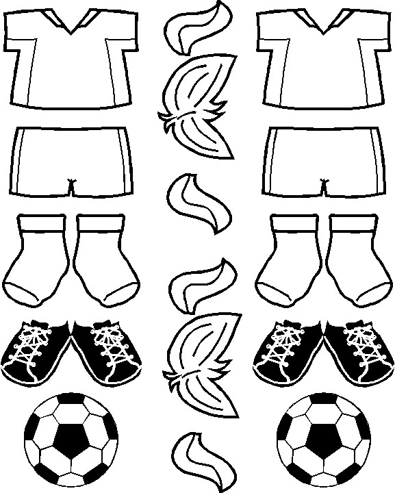 Playtime Soccer Paper Dolls