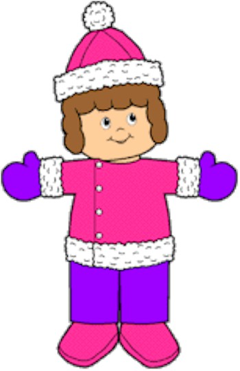 Image result for child in snow gear clip art