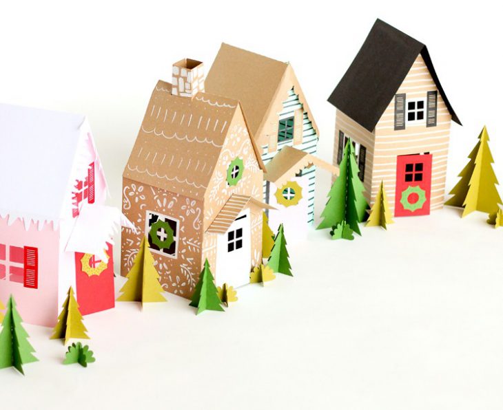 Holiday Houses Made From Paper