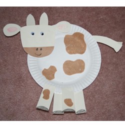 Paper Plate Cow