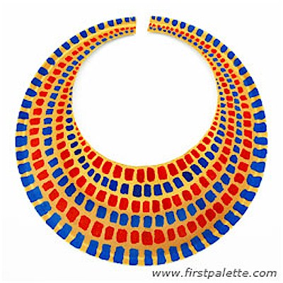 Paper Plate Egyptian Collar