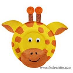 Paper Plate Giraffe