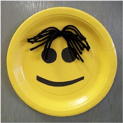 Easy Paper Plate Smiley Face