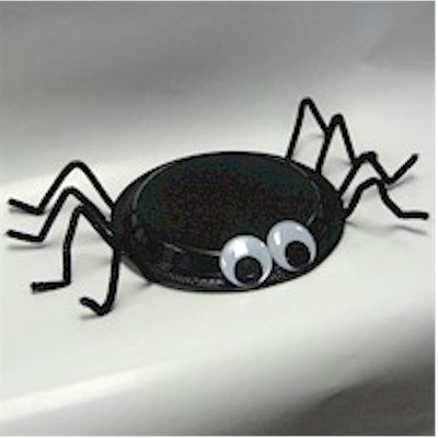Easy Halloween Paper Plate Spider