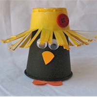 Paper Cup Crow