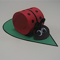 Image of Paper Loop Lady Bug