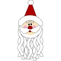 Paper Plate Santa Windsock