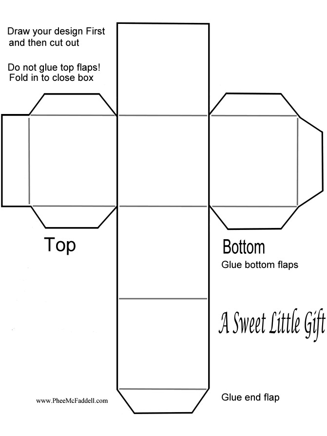 Small Gift Box With Lid Template - Gift Ftempo