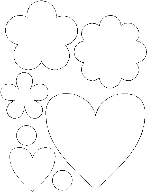 30 Free Heart Templates to Print, Color or Cut Out