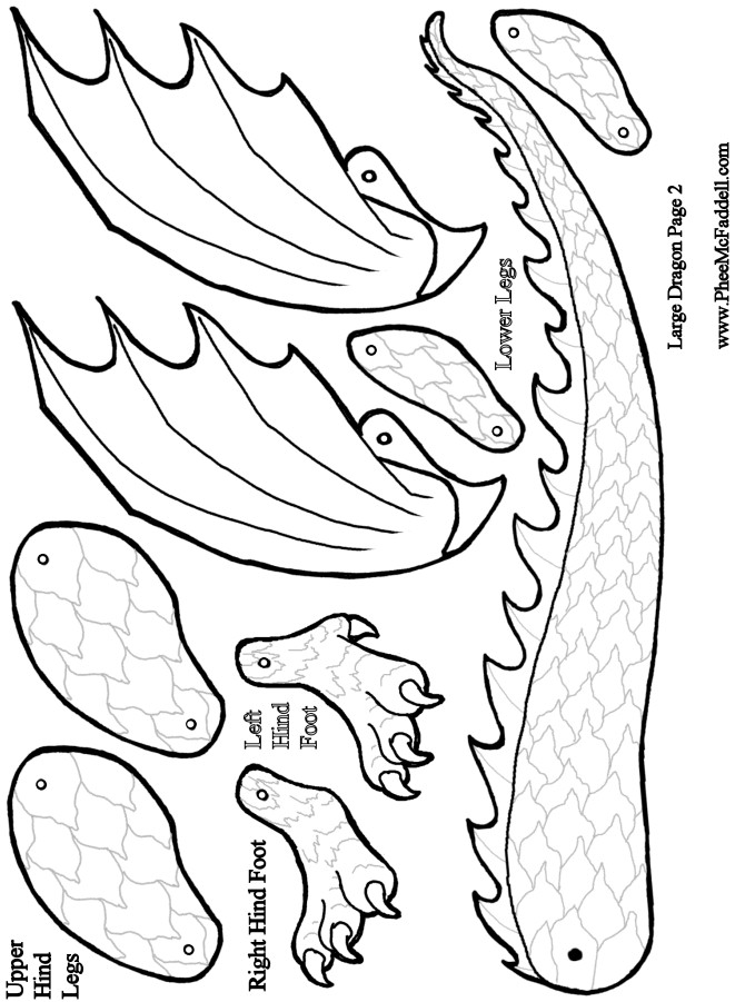 zog the dragon coloring pages - photo #34