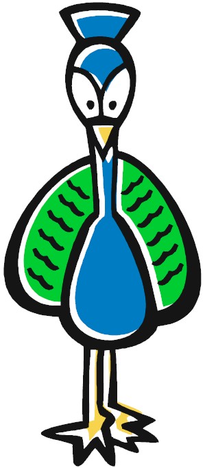 Handprint Peacock