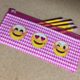DIY Pencil case decorated with emojis