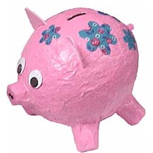 Paper Mache Piggy Bank