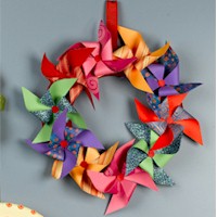 Pinwheel Wreath