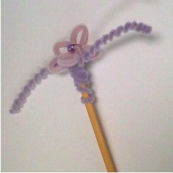 Pipe Cleaner Flower Pencil Topper