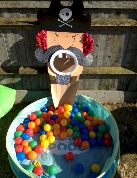 DIY Pirate Ball Toss Game