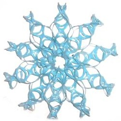 Recycled Plastic Ring Snowflake