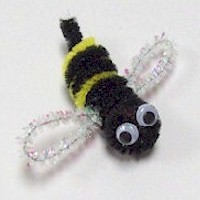 Pom Pom Fuzzy Bee