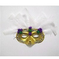 Pom Pom Mardi Gras Mask