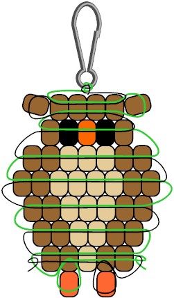 Pony Bead Owl Pattern