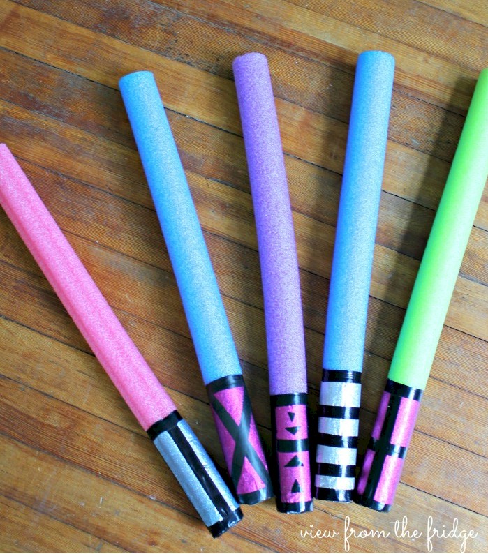 Pool Noodle Light Sabers