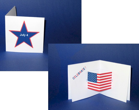 pop-up July 4th card