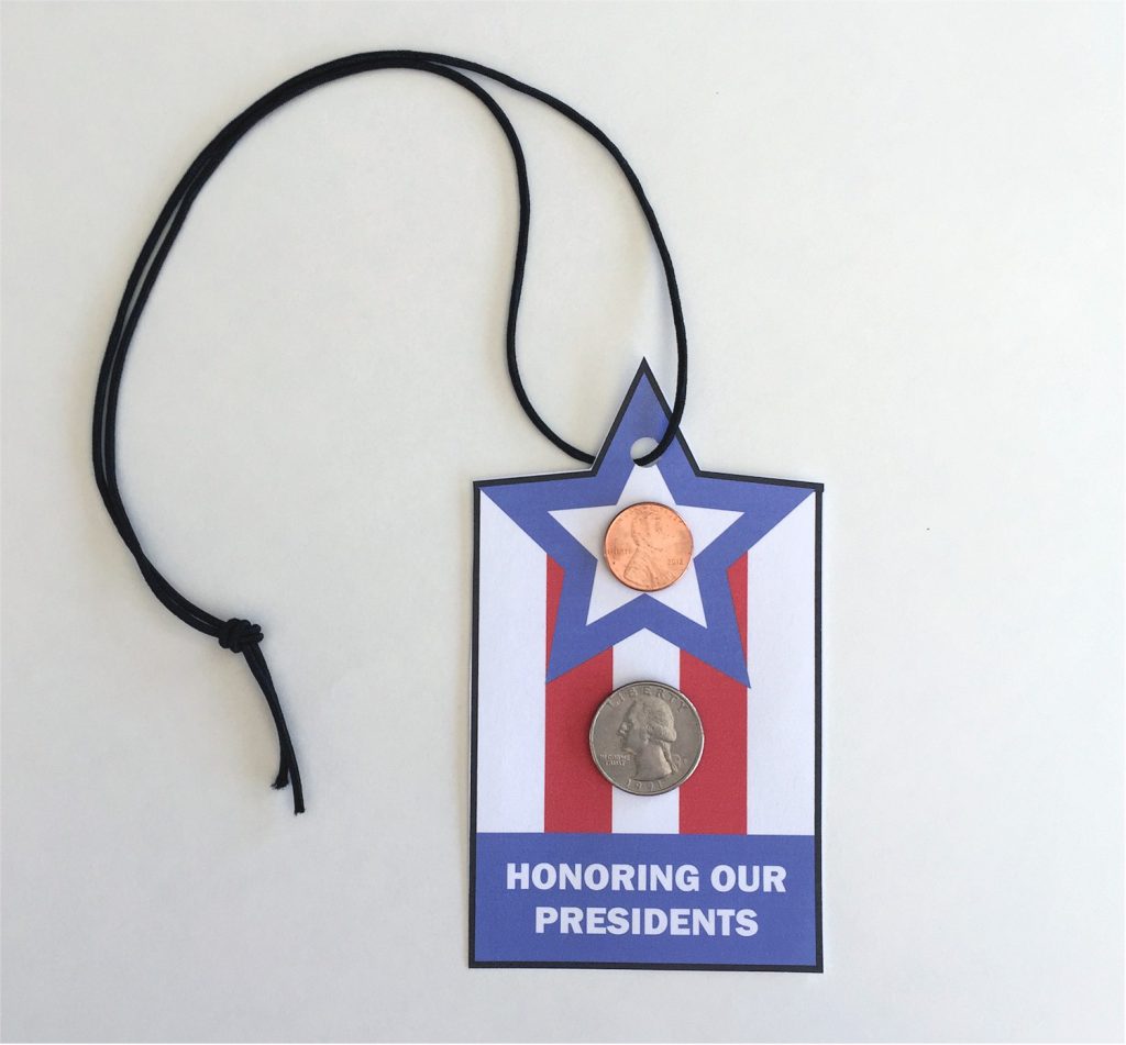 President’s Day Necklace or Lanyard Craft