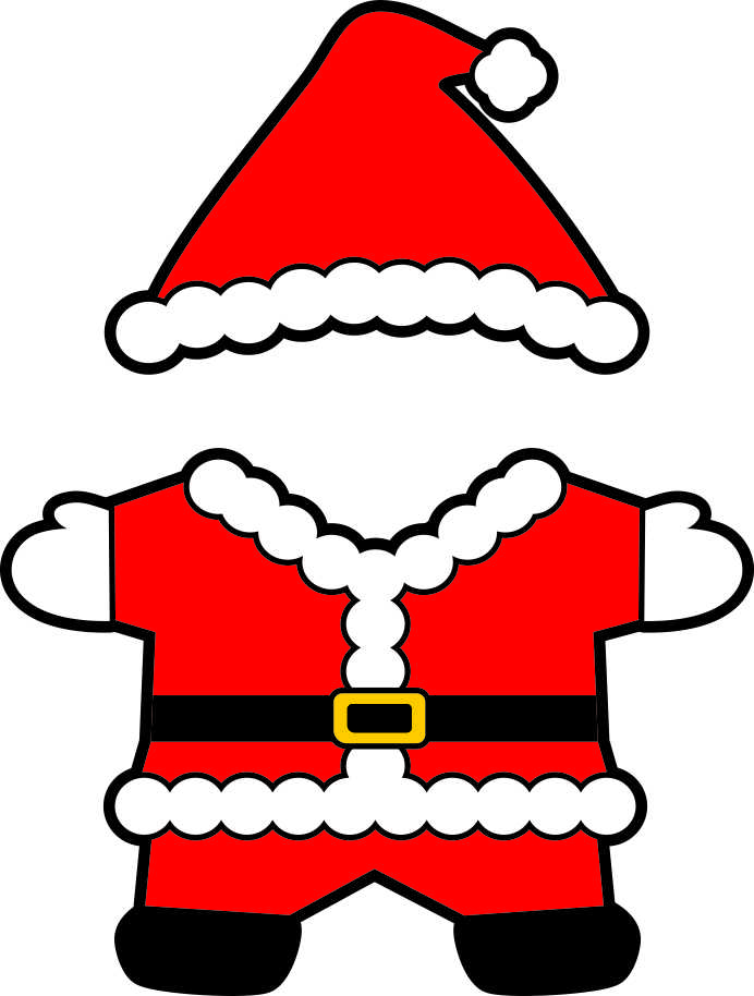 Printable Santa Suit Template - Printable Word Searches