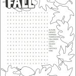 Printable September Phrase Seem image about Fall Word Search Printable called Printable September Term Glimpse