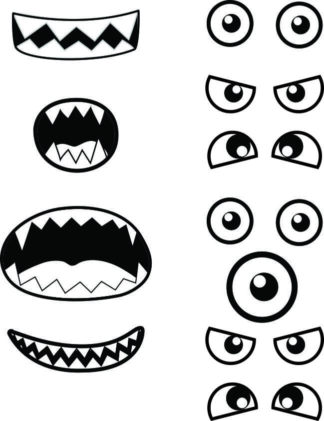 Printable Monster Template google-eyes-template-printable-word-searches