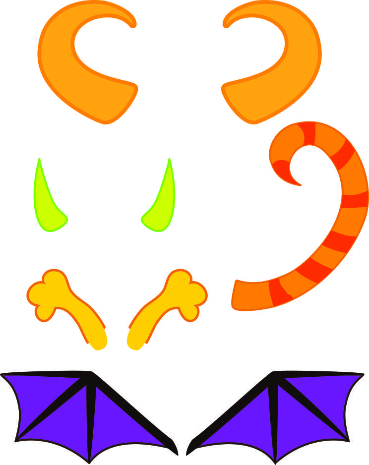 Printable Monster Horns