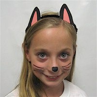 Printable Black Cat Ears