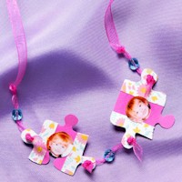 Puzzle Piece Photo Necklace