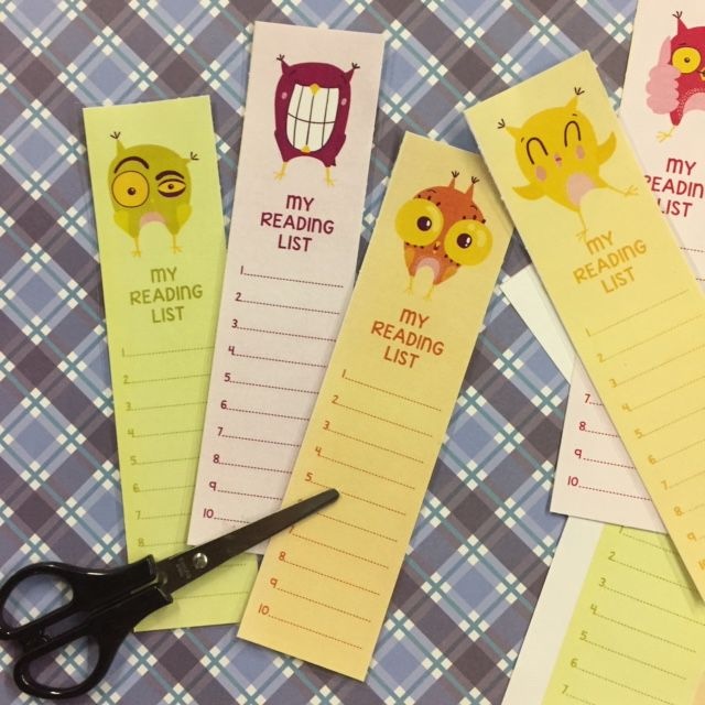 Back To School Reading List Bookmark
