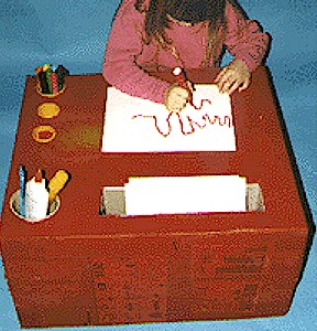 How To Make A Recycled Cardboard Box Desk