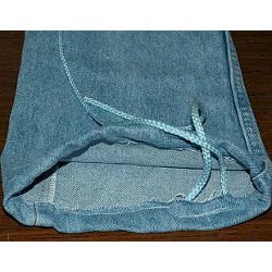 Recycled Denim Drawstring Bag