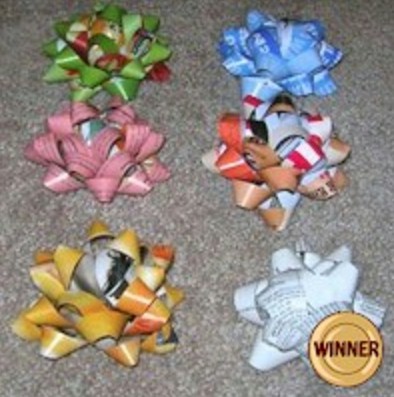 Recycled Magazine Bows