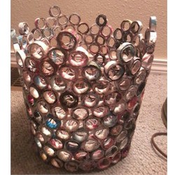 Recycled Magazine Wastebasket