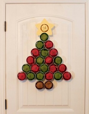 Cardboard Tube Advent Calendar