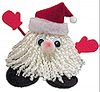 Adorable Santa figure made from yarn