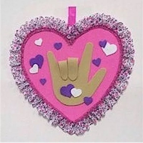 Sign Language I Heart You Craft