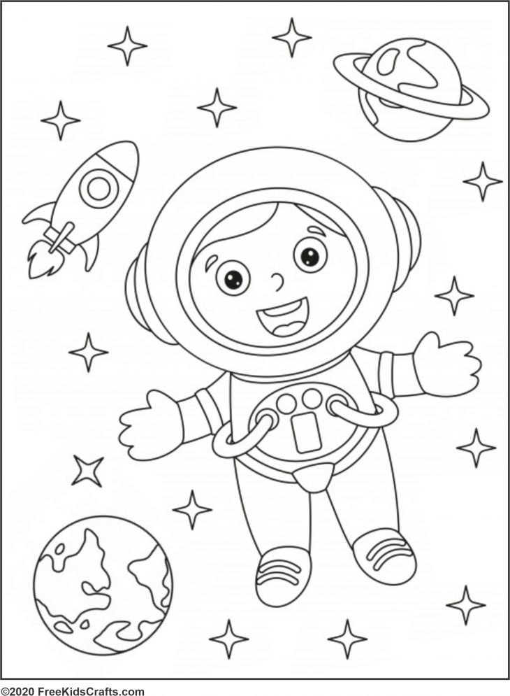 Printable Space Coloring Pages