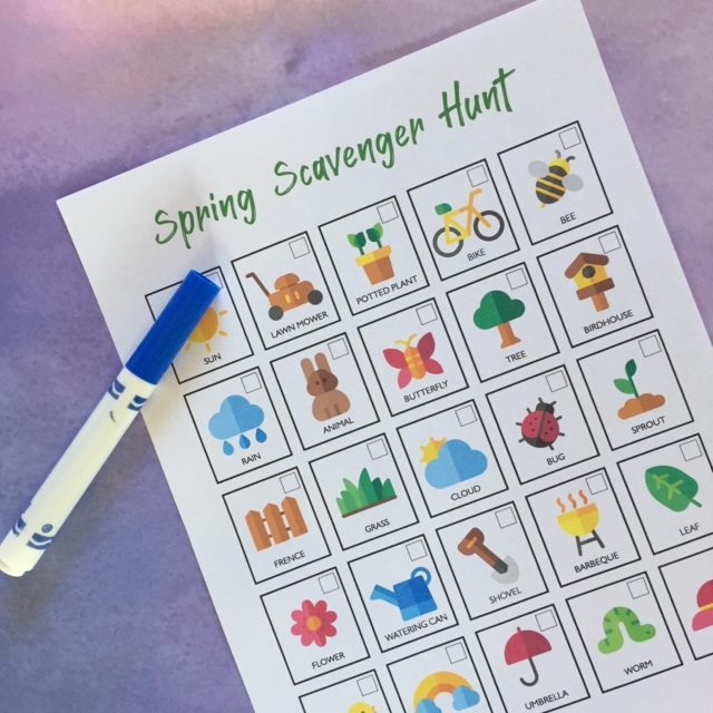 Free Printable Spring Scavenger Hunt