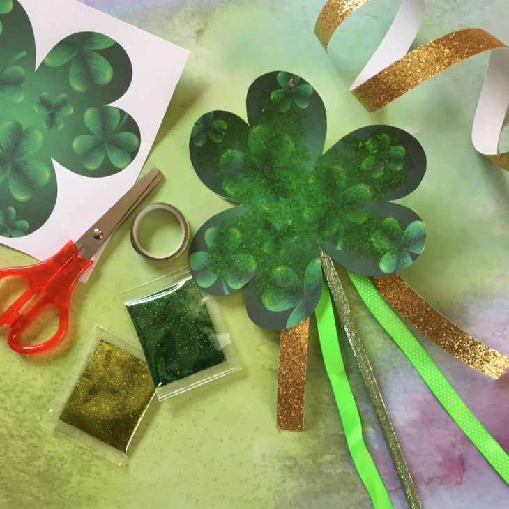 St. Patrick’s Day Shamrock Parade Wand Craft