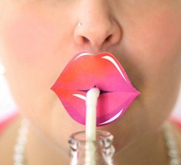 Fun Printable Straw Lip Props