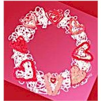 String Art Valentine Wreath